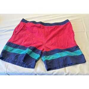 VTG 90s Islander Men's Swim Trunks Colorblock Board Shorts Size Large